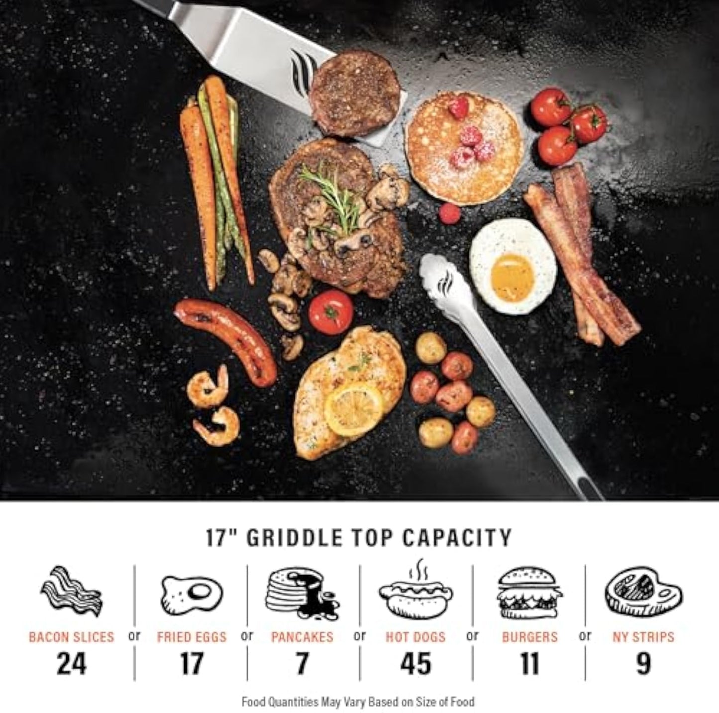 17" Portable Outdoor Flat Top Grill