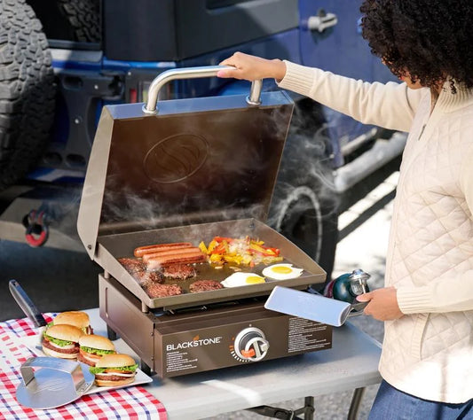 17" Portable Outdoor Flat Top Grill